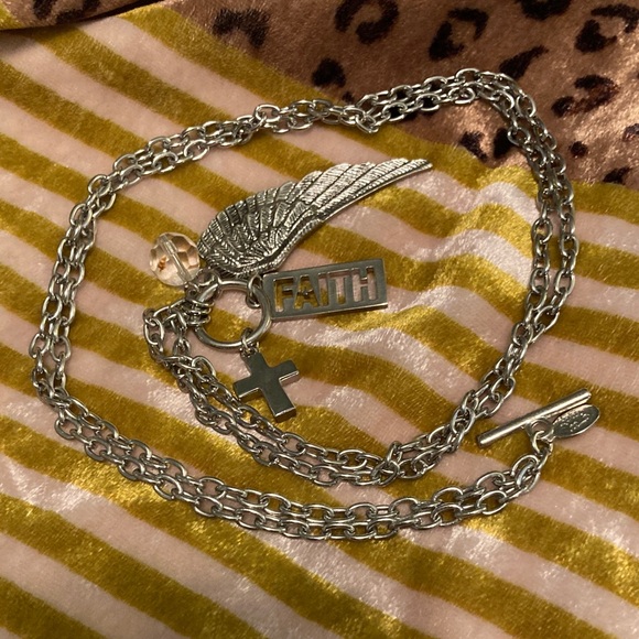 Silver Faith Charm Necklace❤️🙏❤️🙏 - Picture 3 of 4